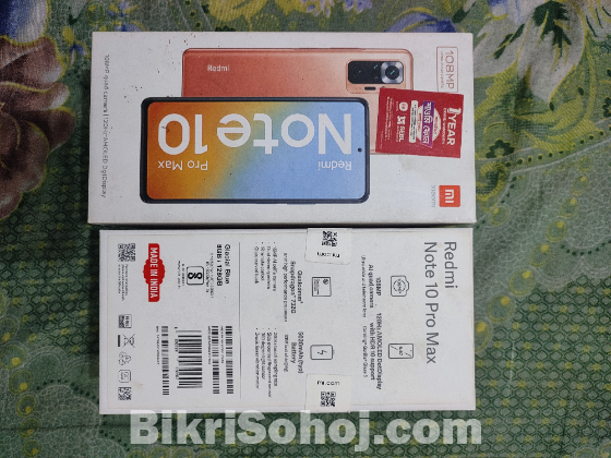 Redmi note 10 pro max 8/128GB